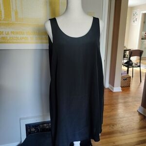 Eileen Fisher Elegant Black Garment 100% Silk